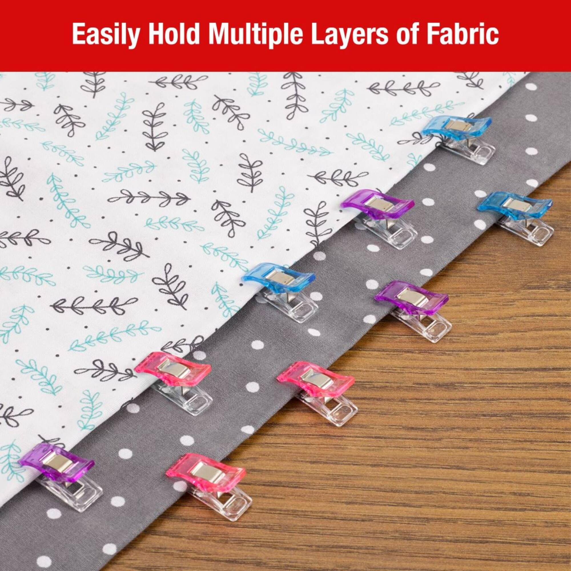 SINGER® Mixed Fabric Clips for Crafts, Sewing & Quilting, 72ct.